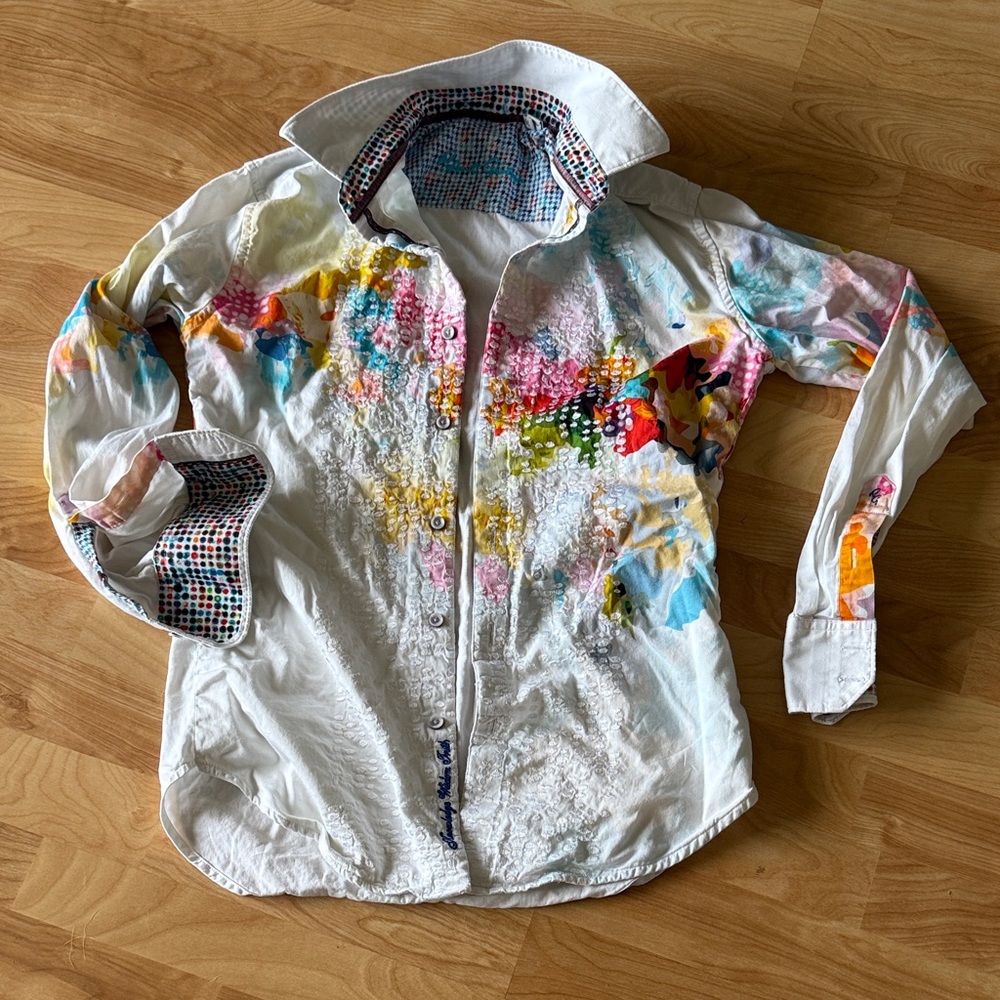 Robert Graham S Multicolor Artistic Men's Shirt